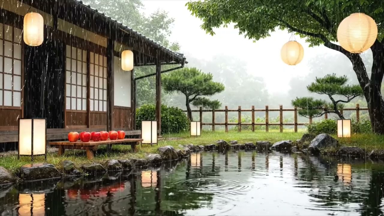 Heavy Rain Sounds for Sleeping – Cure Insomnia, Anxiety Relief, Deep Rest