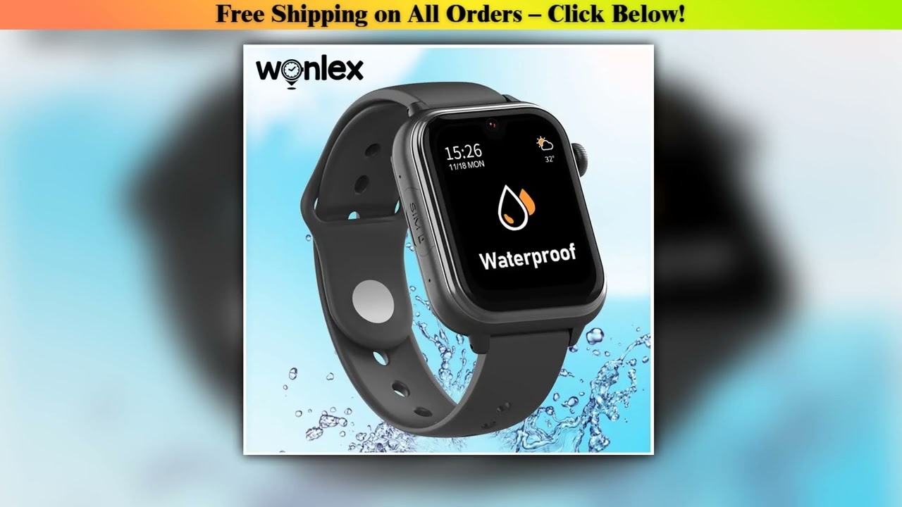 Wonlex KT37 GPS Smart Watch Kids AI Voice Assistant APP Monitor WiFi Location Tracker 4G Video