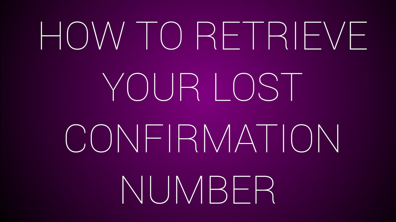 How to get your DV lottery lost confirmation number