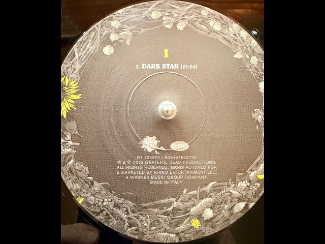 Dark Star (Grateful Dead) 21:24 (Hi Def Vinyl/ 24-bit audio/ 1080p