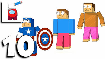 Draw Puzzle - Draw one part - Gameplay Part 10 Levels 443-505 (Android, iOS) All Levels