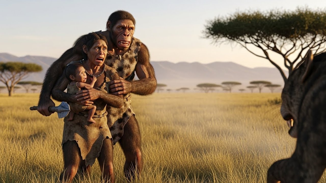 Life 5.1 Million Years Ago | Early Humans Fighting to Protect Family