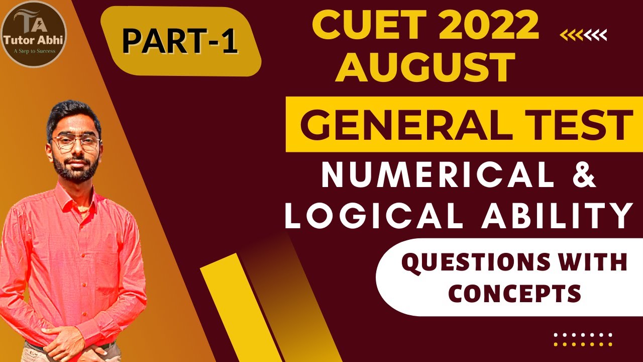 🔴 CUET 2022 August General Test Questions | Questions With Concepts | Easy Explain | Aptitude