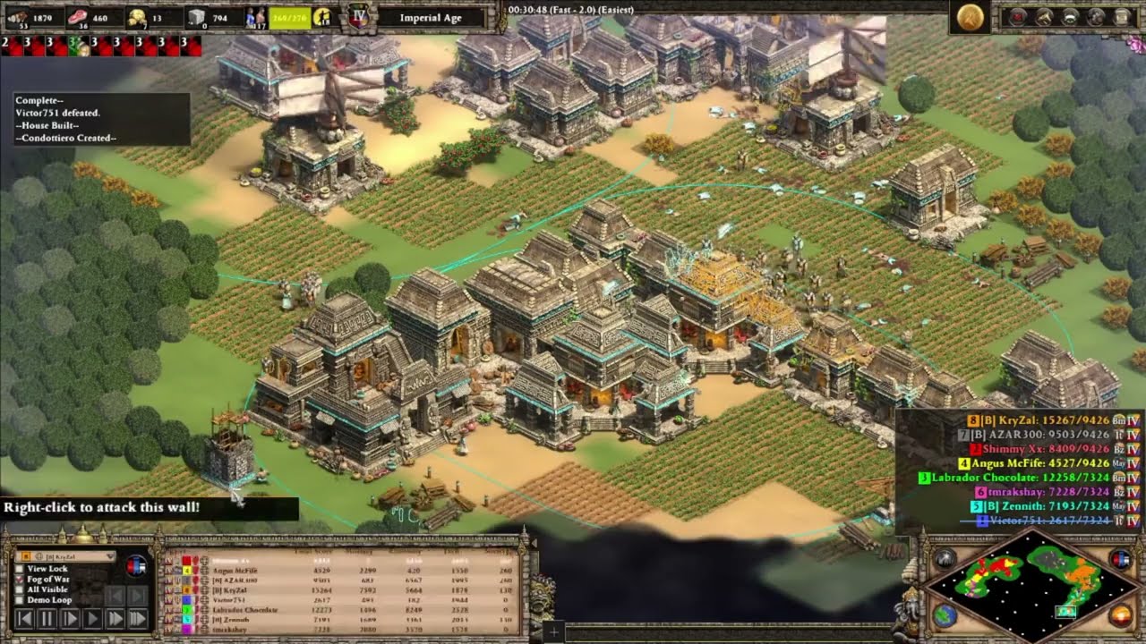 AOE 2 DE Forest nothing ranked discord game  Italians rush 1 vs 2.