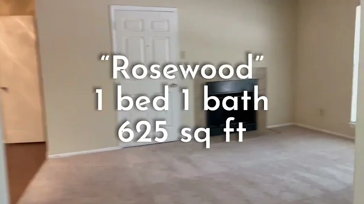 Rosewood 1 bed/1 bath 625 sqft