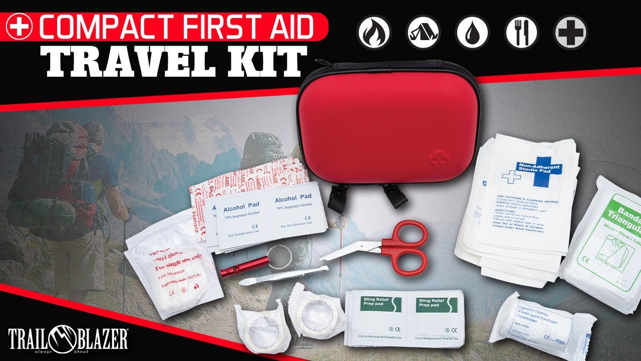 EVERYTHING YOU NEED! -  Compact First Aid Travel Kit