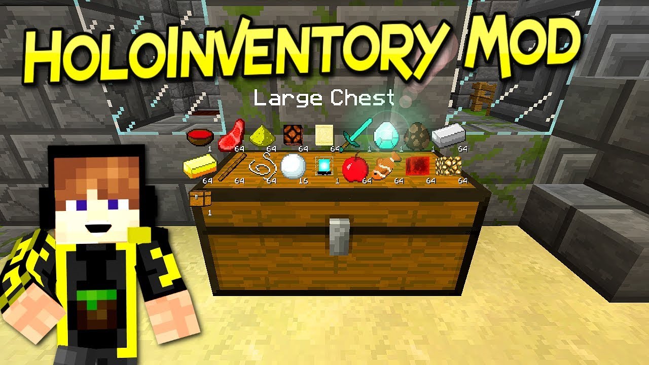 HoloInventory Mod | Visualiza El Contenido De Tus Cofres | Minecraft 1.12.2– 1.7.10 | Review Español
