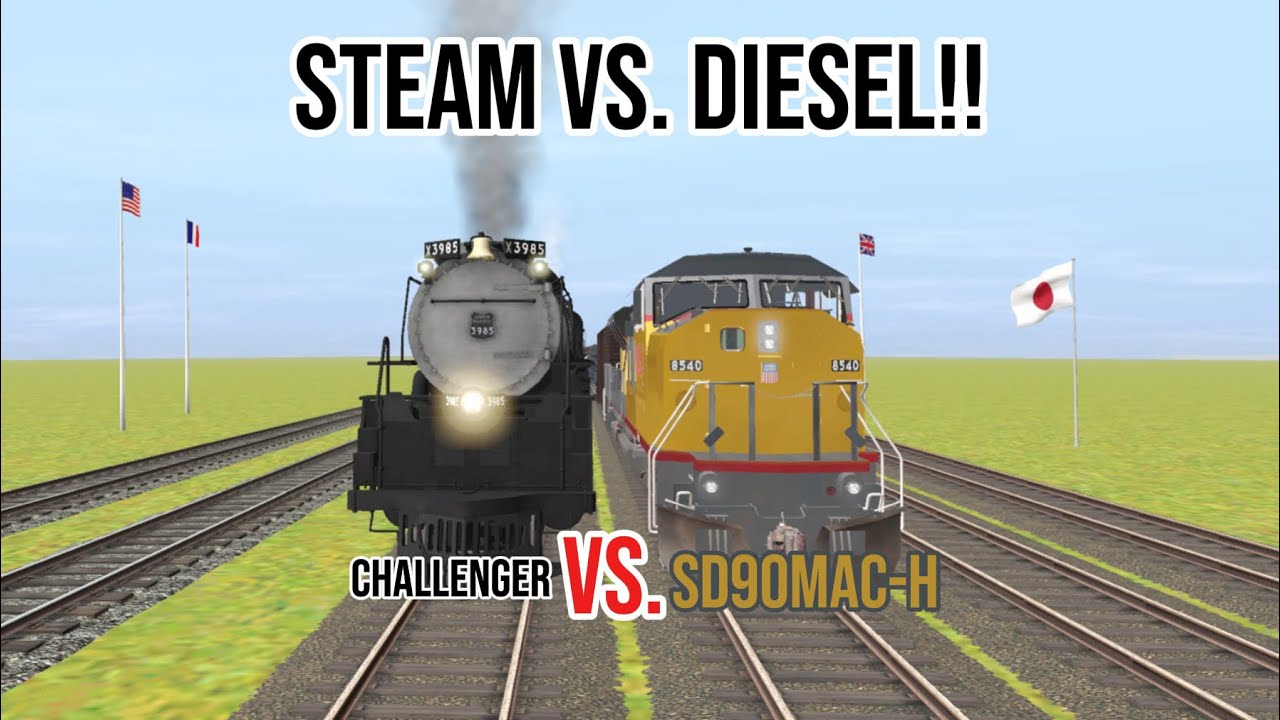 Union Pacific Strength Contest! Challenger Vs. EMD SD90MAC-H!!