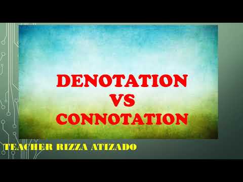 What is the difference of Connotation and Denotation?