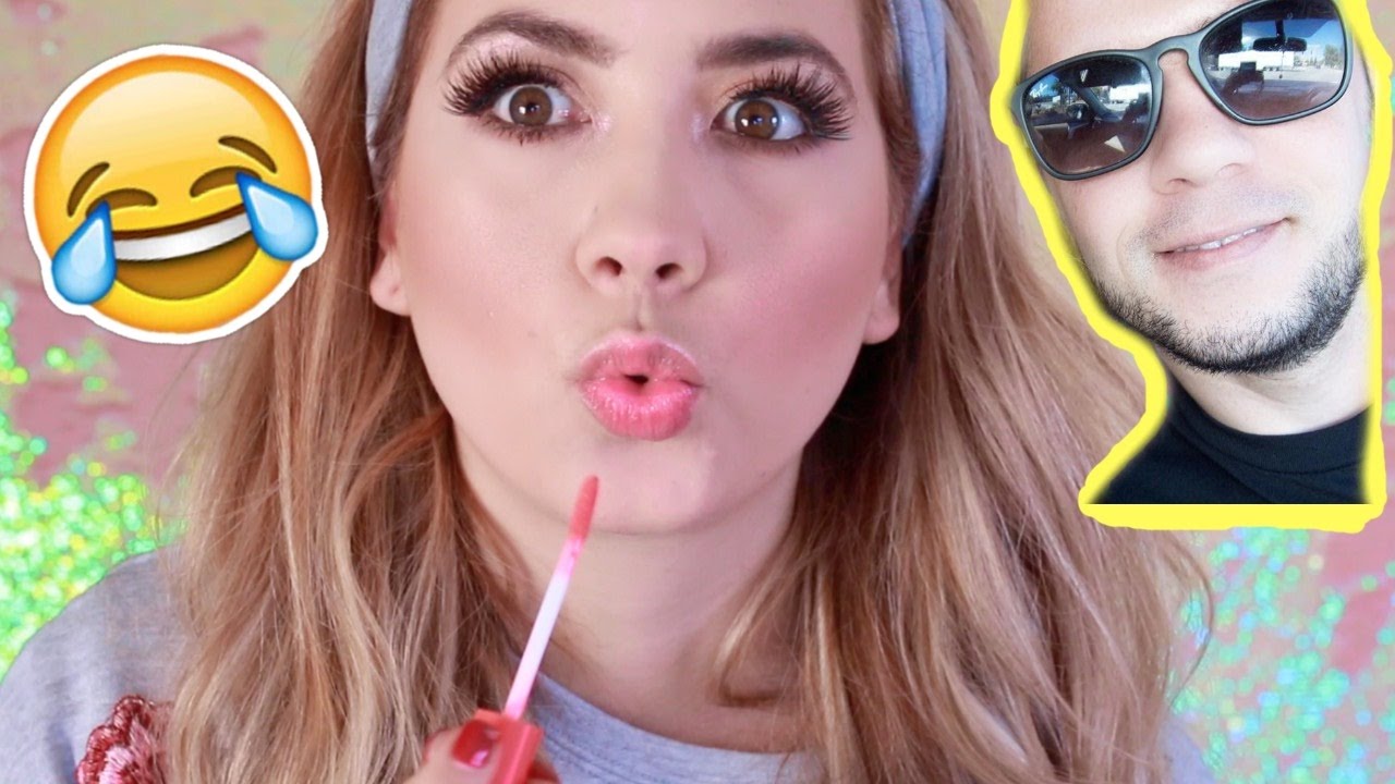 Mi ESPOSO narra mi tutorial de maquillaje SUPER DIVERTIDO | My husband does my voiceover CINDYLIMON