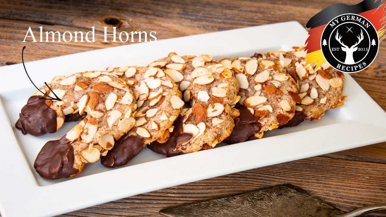 Almond Horns / Almond Crescents / Mandelhörnchen MyGerman.Recipes YouTube