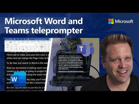 How to use Microsoft Word and Teams as a teleprompter for presentations