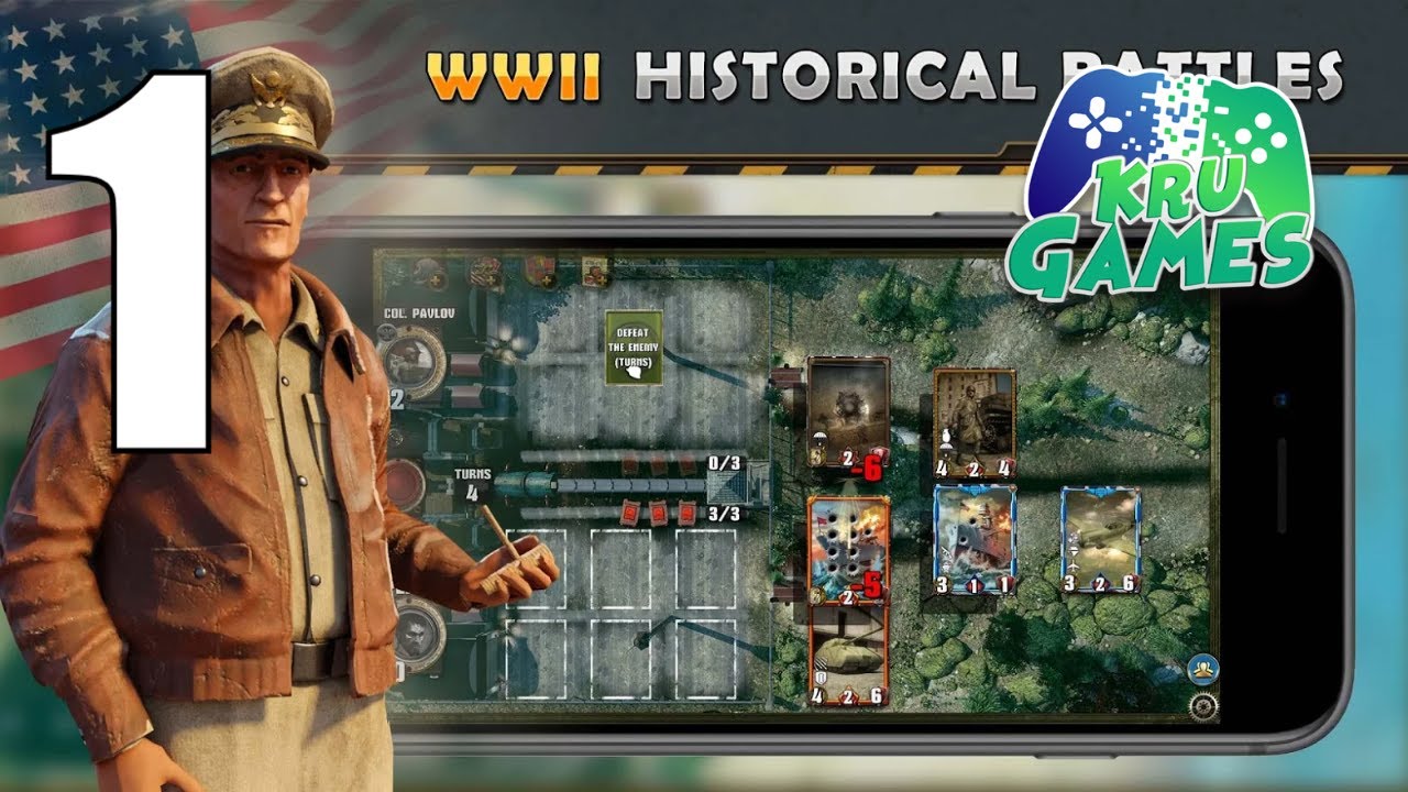 World War II: TCG - WW2 Strategy Card Game Gameplay Walkthrough #1 (Android, IOS)