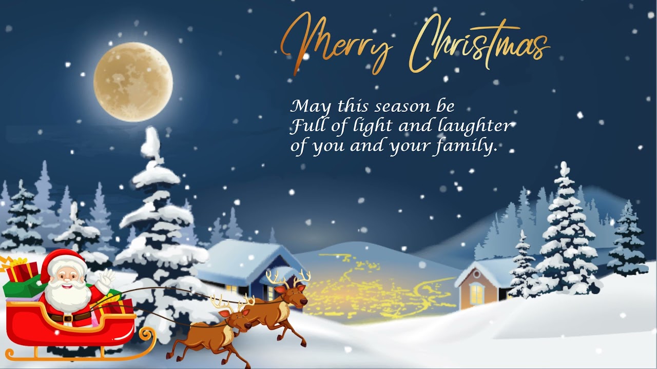 christmas card YouTube