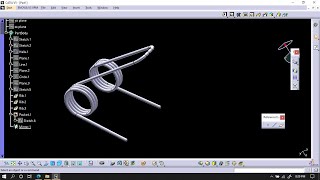 Creation of Double Helical Tensional spring in Catia V5