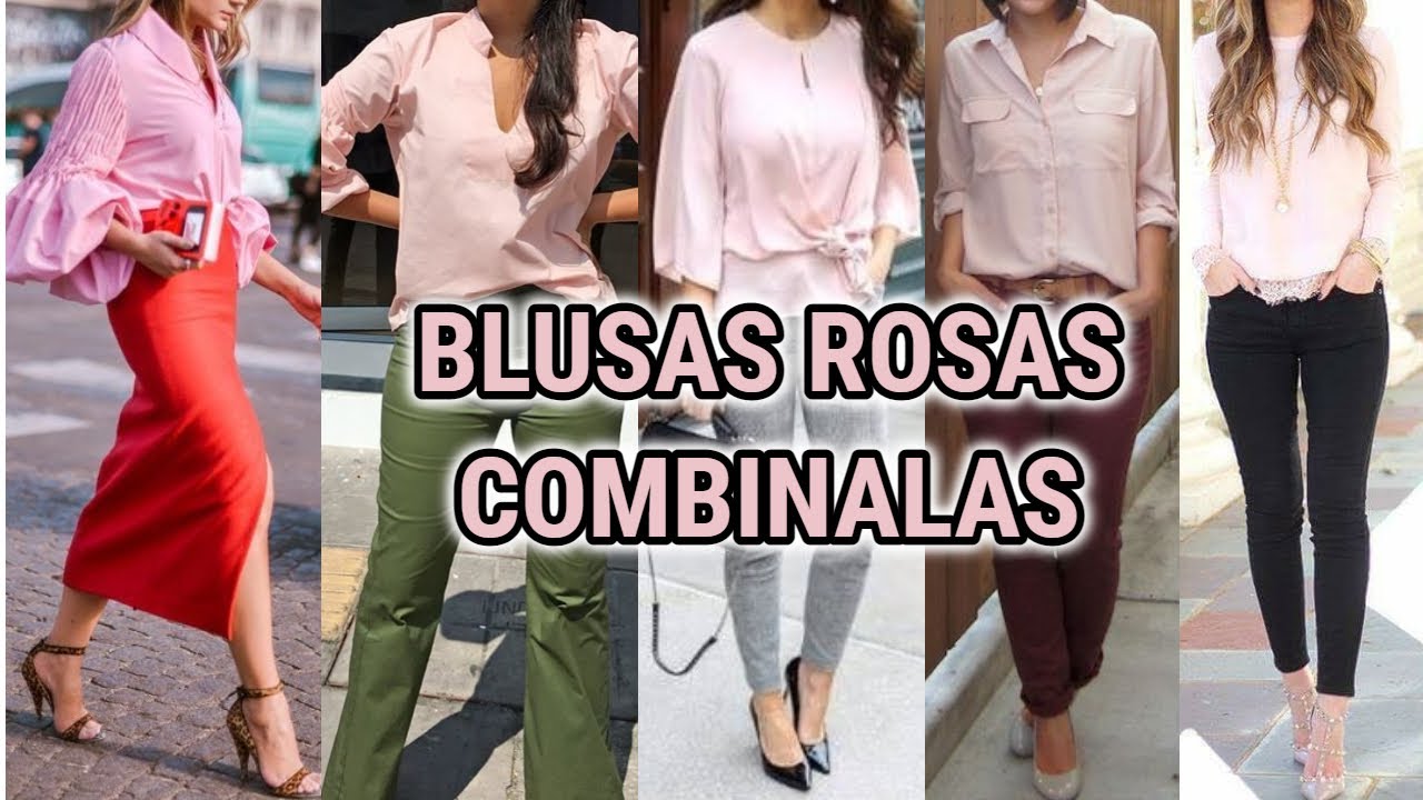 LINDAS BLUSAS en TONOS ROSACEOS / BLUSAS BONITAS Y MODERNAS de COLOR ...