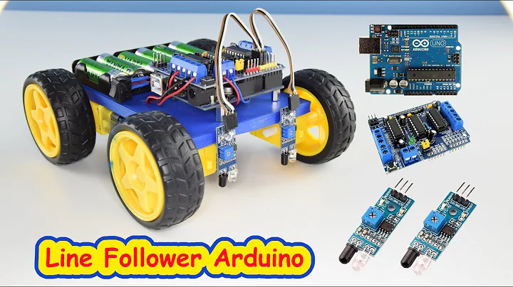 Line Follower Robot Arduino And  L293D Shield
