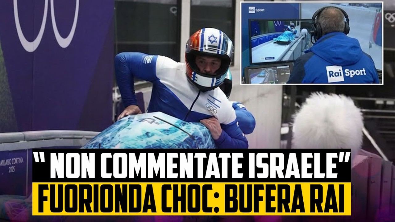BUFERA IN RAI, CLAMOROSO FUORIONDA CONTRO ISRAELE DURANTE LA GARA DI BOB