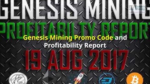 Genesis Mining Promo Code "mJcnzk"