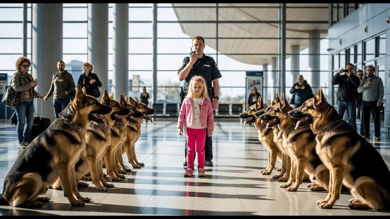 14 câini de poliție au înconjurat o fetiță în aeroport — Ce a urmat a șocat pe toată lumea