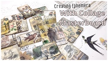 Creating Ephemera Using My Collage Master-board | Inspired By JoannaJeanneCreation