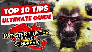Monster Hunter Rise Sunbreak 10 Tips Ultimate Beginners Guide PlayStation 5 XBOX Nintendo Switch