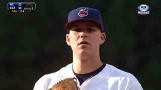 KC@CLE: Masterson fans eight over 6 1/3 innings