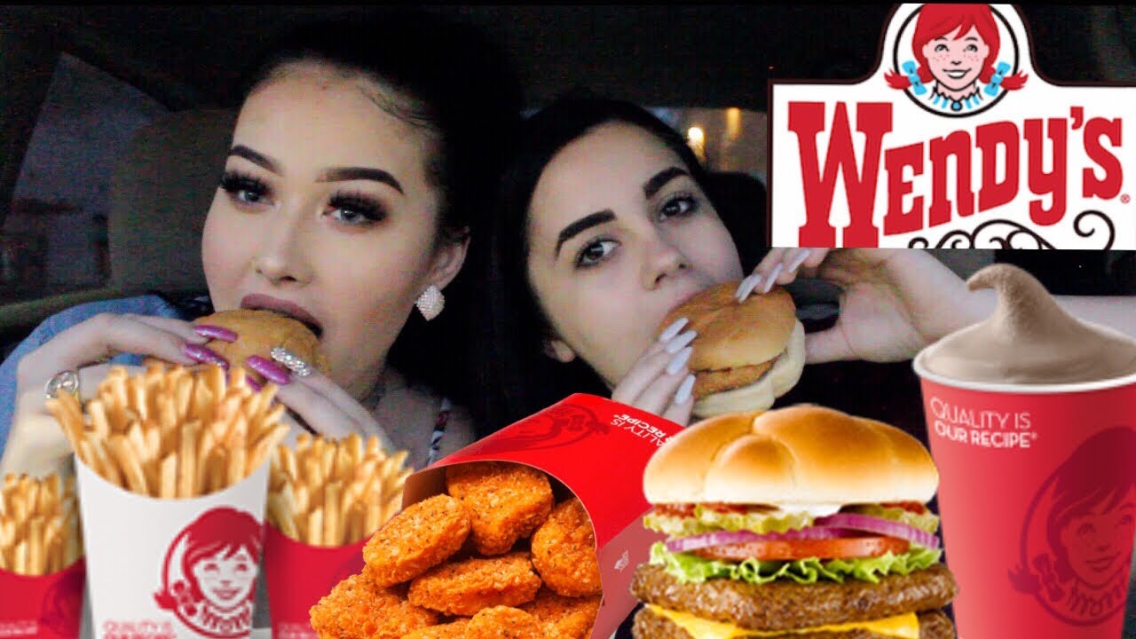 WENDYS MUKBANG! CHICKEN, CHEESE FRIES, FROSTIES & MORE!