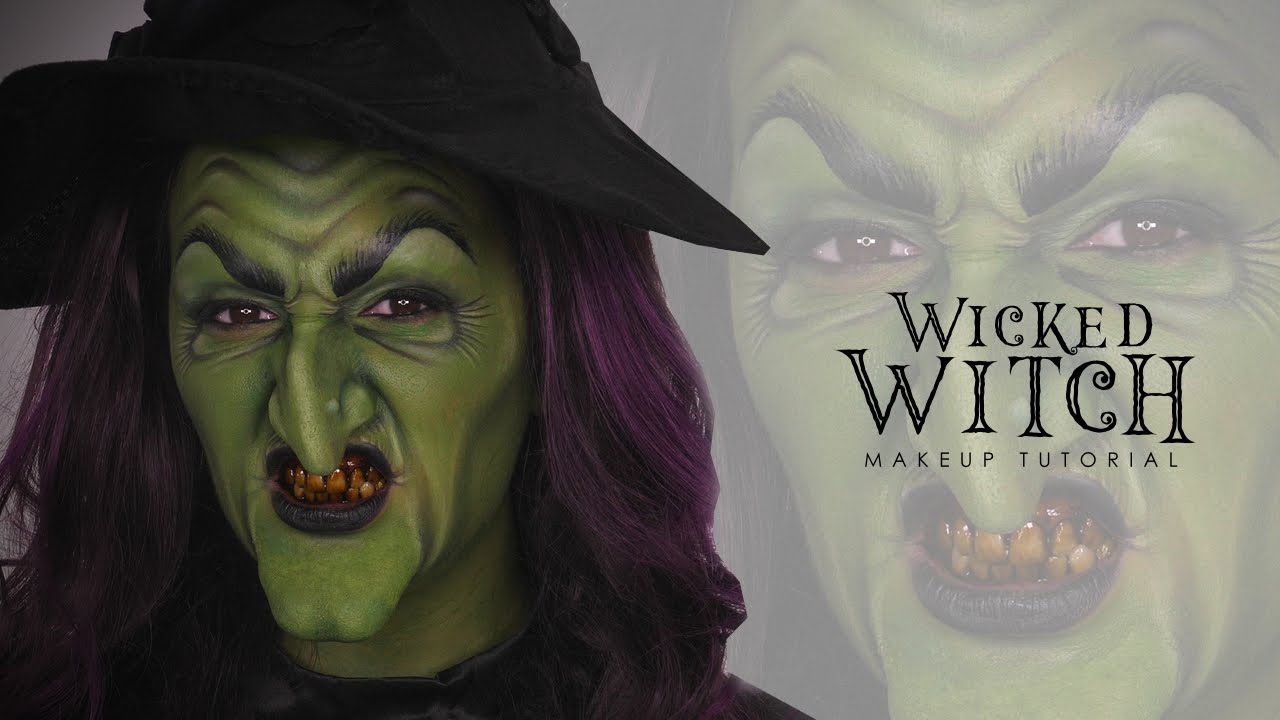 Wicked witch: Halloween face painting ideas for kids