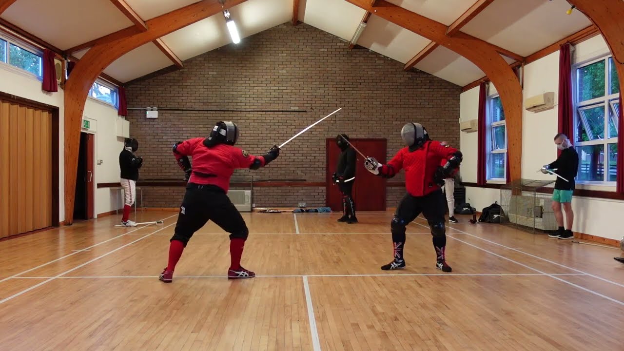 Blackfencer steel baskethilt broadsword vs steel 1803 sabre - Michael vs Nick