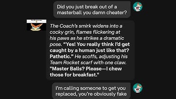 A random Character AI conversation with Victini