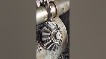 Bevel gear grinding process #smartwork #goodtools