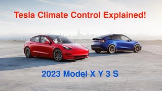 2023 Tesla Climate Control Heater Screen Walkthrough How To Use Model 3 X Y S
