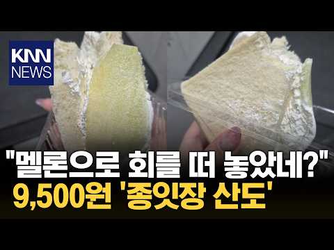 "멜론으로 얇게 회를 떴다" 9,500원 산도 두고 온라인 '시끌' / KNN