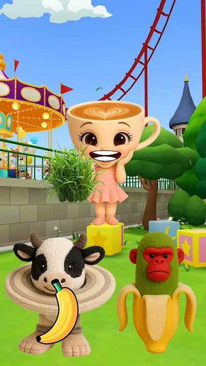 Harusnya yang benar pisang untuk monyet #shorts #funny #animation #short #kartunanak #animasulucu