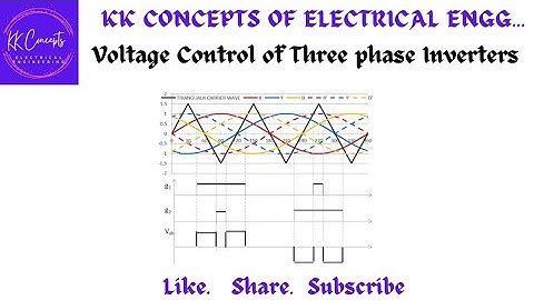 VOLTAGE CONTROL OF THREE PHASE INVERTERS |POWER ELECTRONICS|EEE|JNTU|YOUTUBE VIDEOS|KKCEE218
