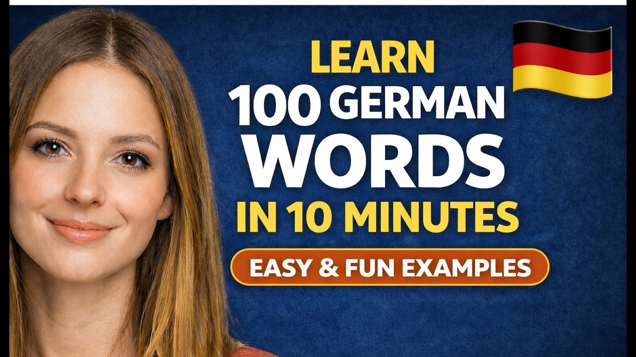 100 German Words = Instant Conversations 🇩🇪💬 - YouTube