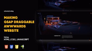 Making GSAP Draggable | AWWWARDS Website | HTML CSS JavaScript | @gravitycoding