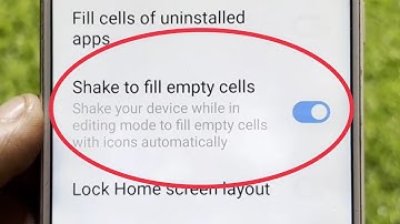 Shake to fill empty cells in Redmi Phone