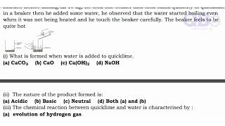 CBSE 10th Science Acids Bases And Salts Chapter Case Study Question with Answers