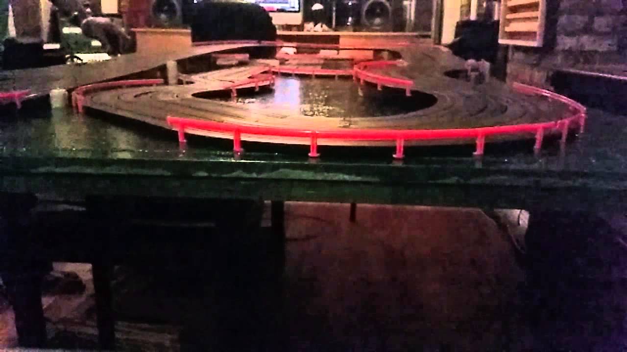 AFX 4 Lane Ho Slot Car Track YouTube
