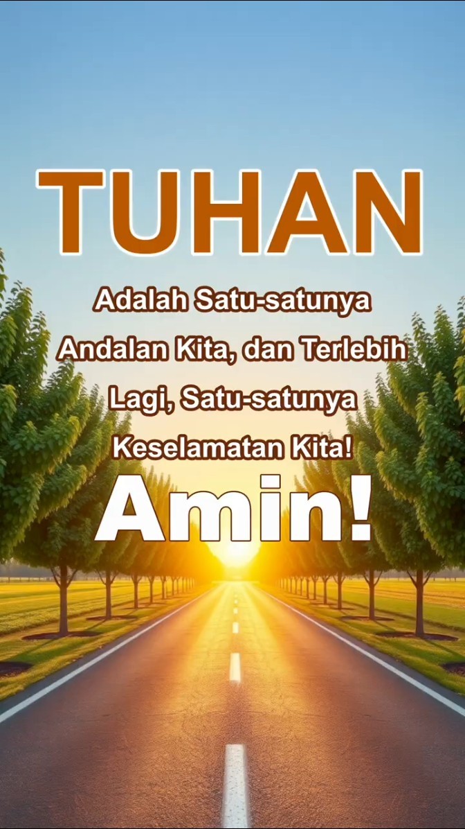 Tuhan Adalah Satu-satunya Andalan Kita, dan Terlebih Lagi, Satu-satunya Keselamatan Kita! Amin!