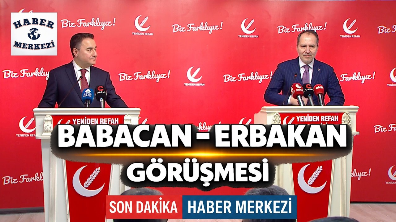 Ali Babacan, Fatih Erbakan’ı Yeniden Refah Partisi Genel Merkezi’nde ziyaret etti #Canlı