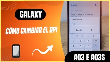 How to change the dpi on the Galaxy A03 and A03s