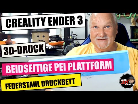 Produktbild von Doppelseitige PEI-Bauplatte 280x280 Mm – Magnetische Federstahlplatte Für Ender 7, Pulverbeschichtet, Keine Klebstoffe Nötig