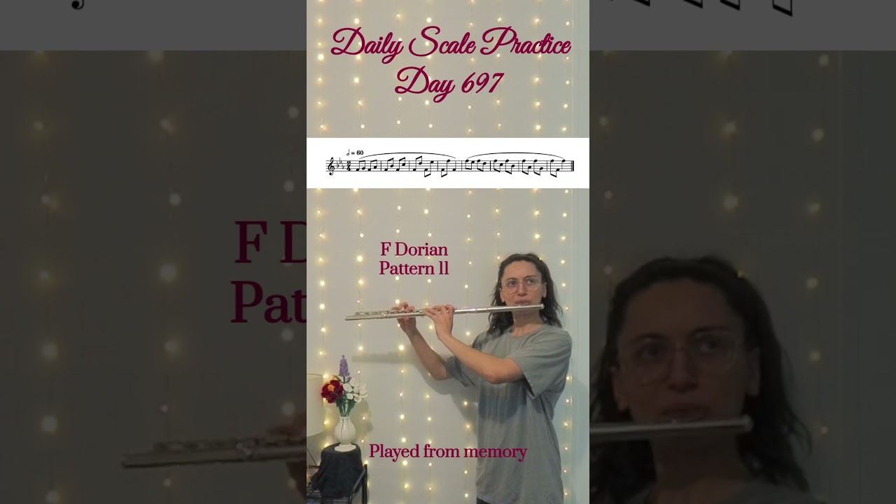 Daily Scale Practice: Day 697 #flute #flutepractice #flutescales