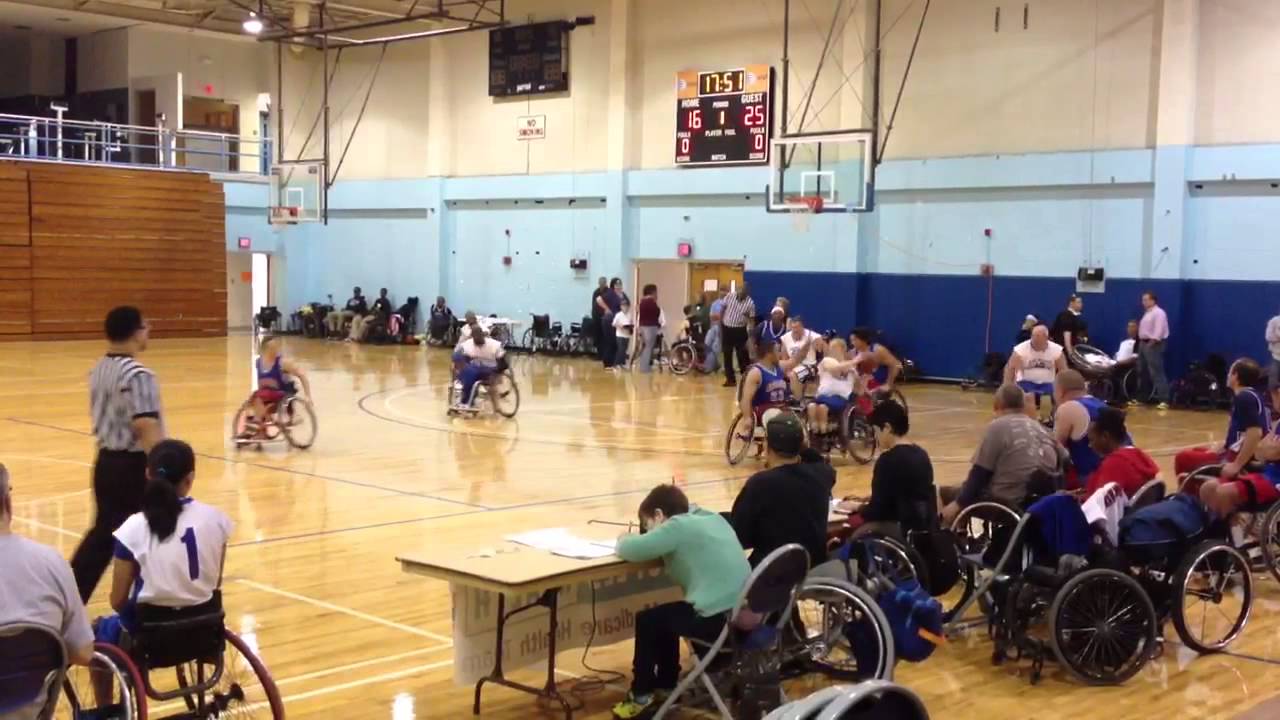 Wheelchair basketball game YouTube