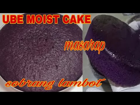 NO OVEN UBE MOIST CAKE || MOIST CAKE RECIPE
