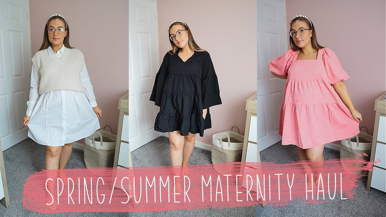 Spring/Summer Maternity Haul 33 Weeks Pregnant| H&M | Asos | BooHoo + More