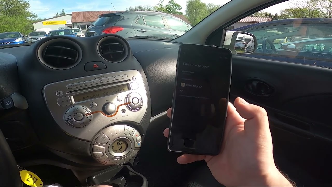 Как подключить смартфон к системе через Bluetooth в Nissan Micra IV (2010–2017)